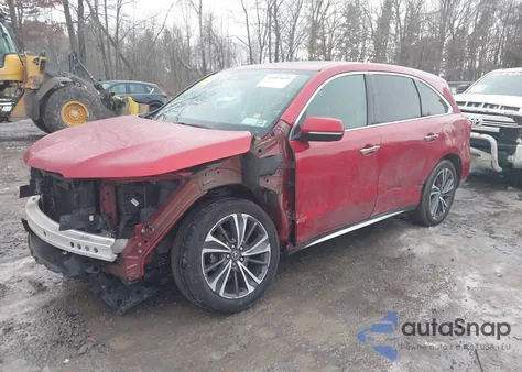 2020 Acura Mdx Technology Package z USA, uszkodzony, nr VIN 5J8YD4H54LL009223